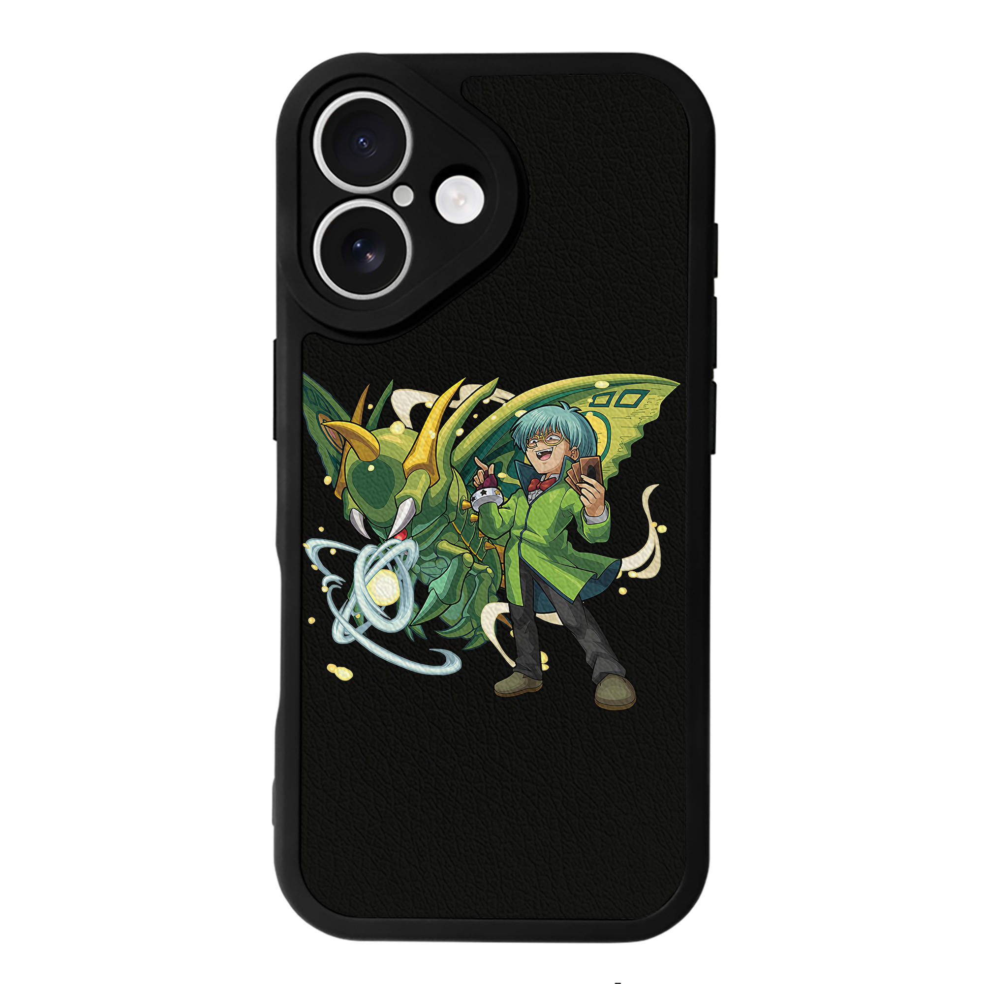 （画像用） 遊☆戯☆王 Yu-Gi-Oh! 【iPhone 16シリーズ対応】シリコンスマホケース（レザー調） 材質：シリコン